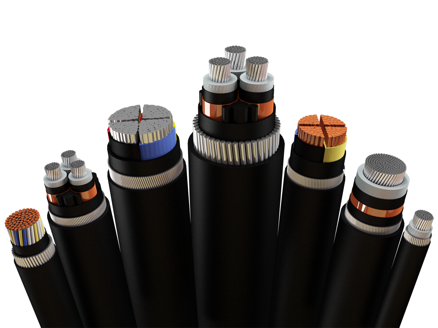 Electrical copper power cable